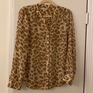 CHEETAH PRINT BANAN REPUBLIC SHIRT